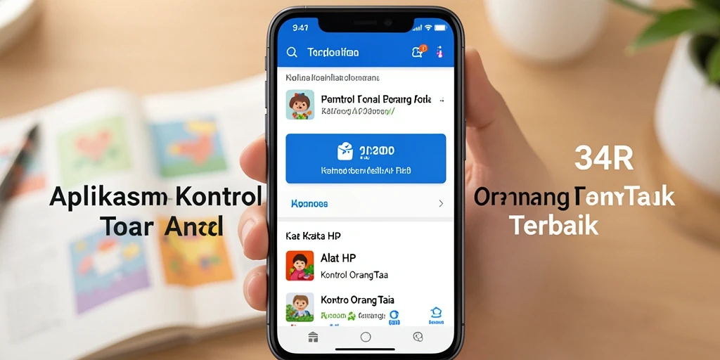 Antarmuka 34R yang intuitif menampilkan fitur Kontrol Orang Tua yang lengkap.