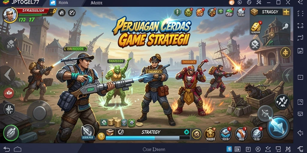 Tampilan antarmuka strategis dan menarik pada JPTOGEL77.