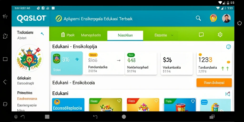Antarmuka aplikasi QQSLOT yang informatif dan menarik.